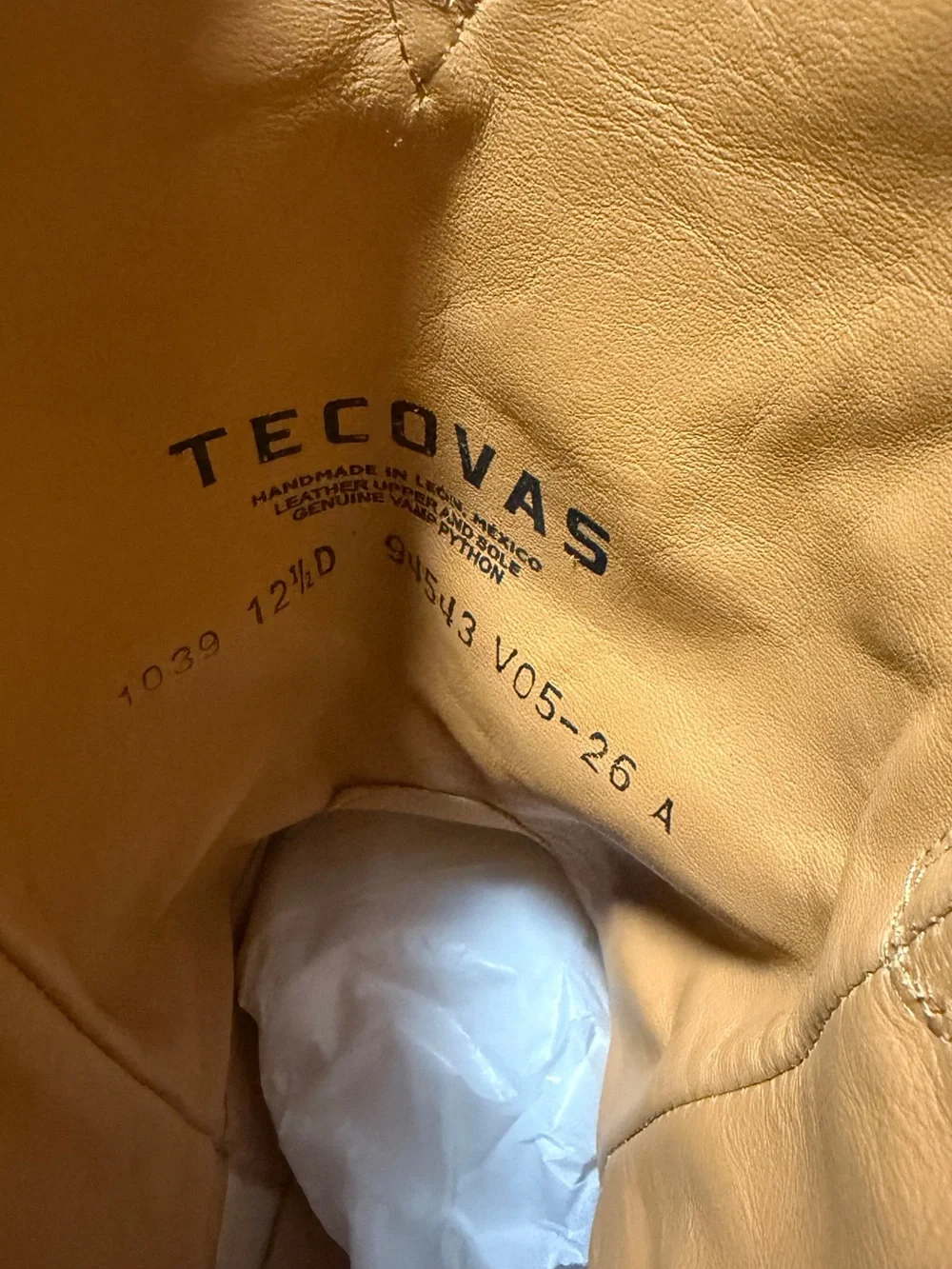 Tecovas The Garrett Invasive Python Color Mangrove Limited Edition - 12.5 D